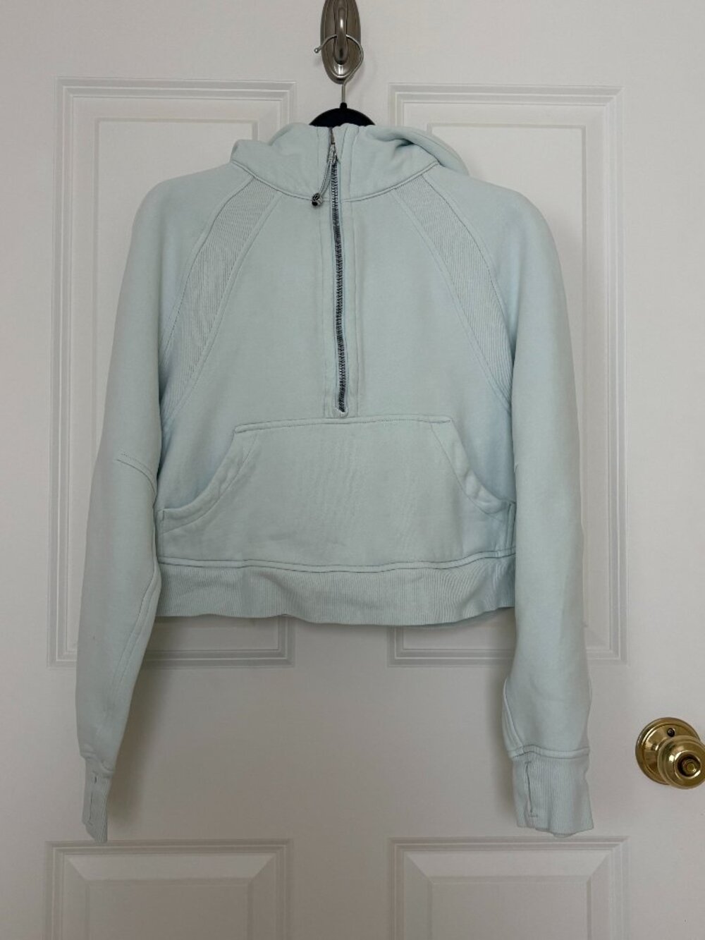 Lululemon Scuba, Cropped, Ice Blue, XS/S